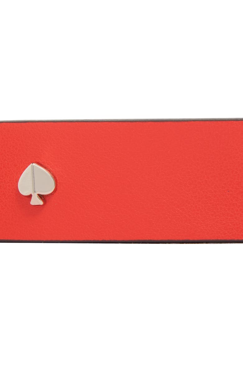 Kate Spade New York spade stud leather belt, Alternate, color,