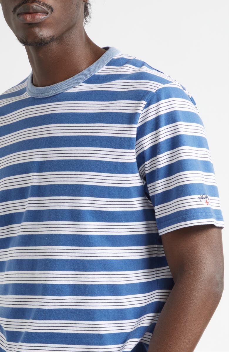 Noah Stripe Ringer T-Shirt, Alternate, color, Navy/ White