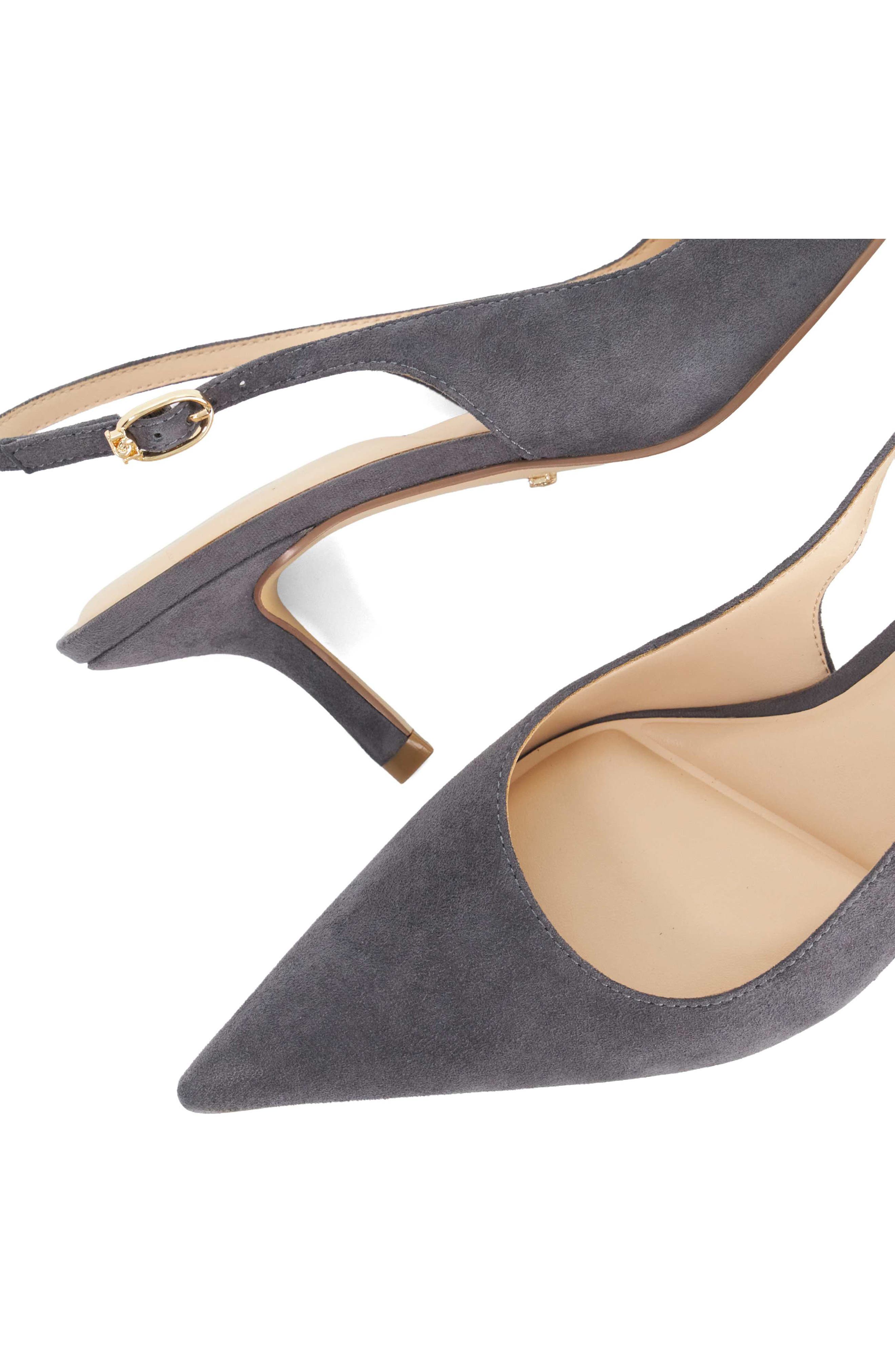 Celise Slingback Pointed Toe Pump, Alternate, color, GREY