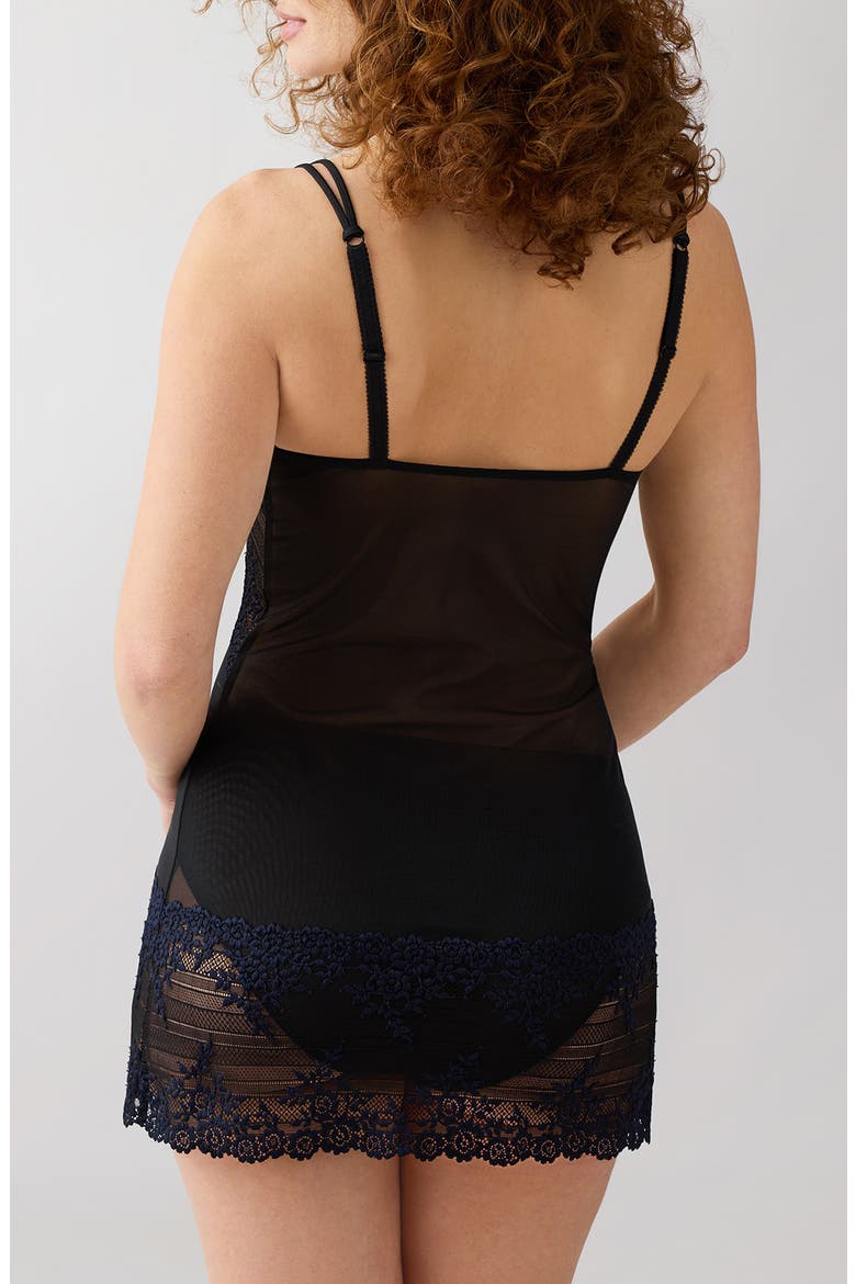 Embrace Lace® Chemise, Alternate, color, BLACK/ NIGHT