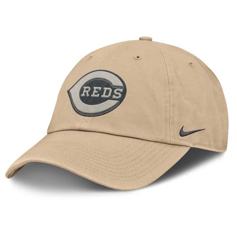 Men's Nike Khaki Cincinnati Reds Club Adjustable Hat