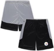 FANATICS Men's Fanatics Branded Black Pittsburgh Steelers Big & Tall Team Logo Shorts