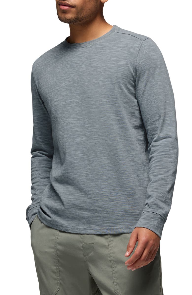 prAna Ronnie II Long Sleeve T-Shirt, Main, color, Quarry