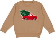 Sweet Wink Christmas Truck Patch Sweatshirt