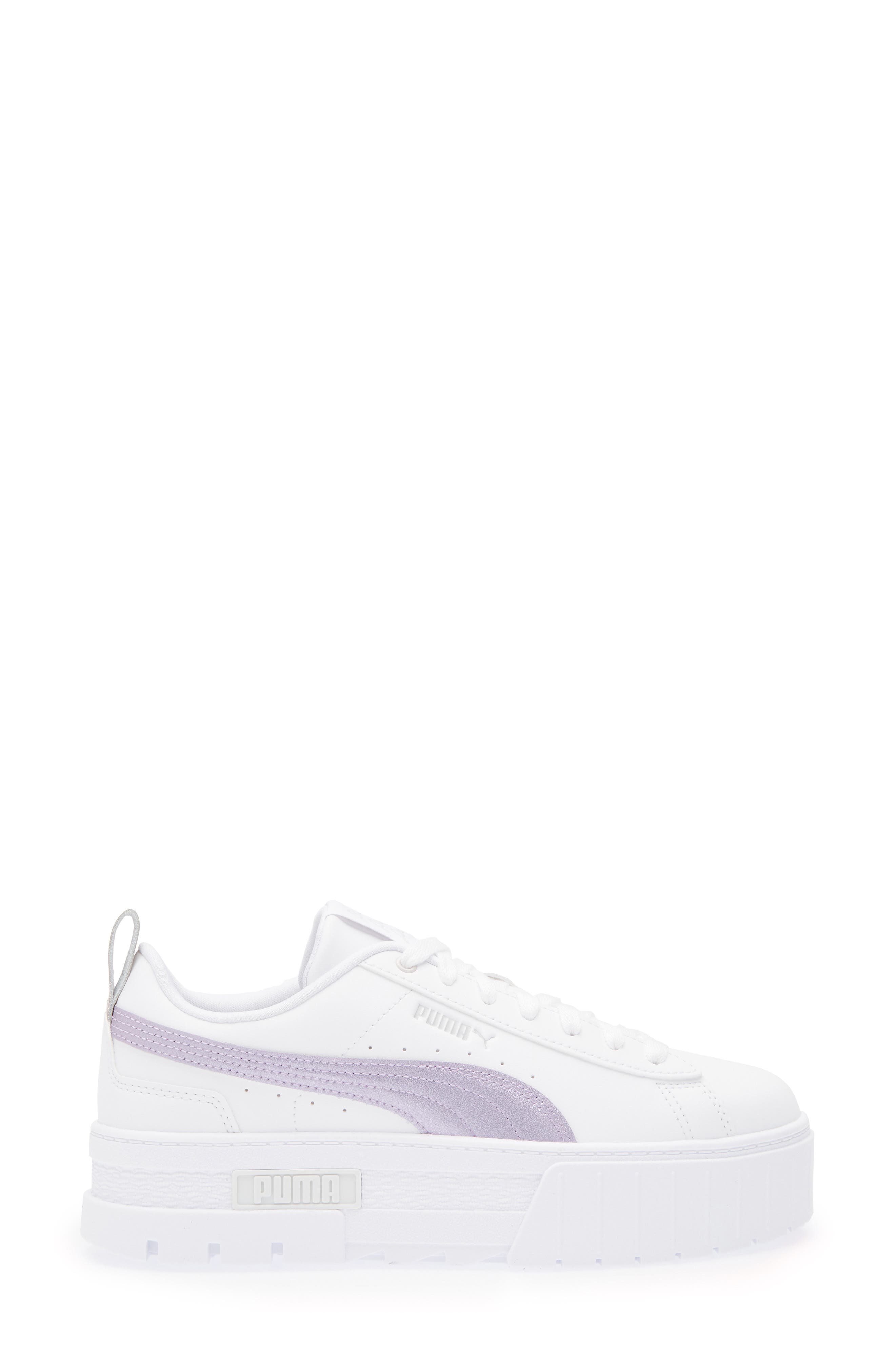 Mayze Classic Platform Sneaker, Alternate, color, PUMA WHITE- GRAY