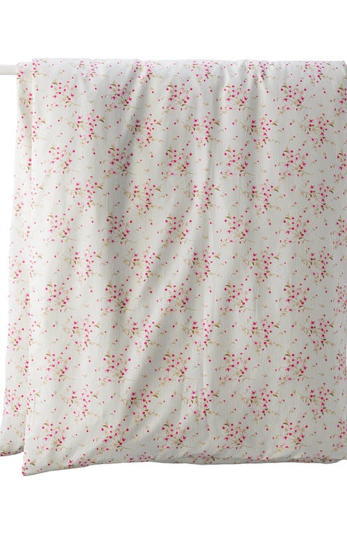Lands' End 700 Thread Count Luxe Sateen Egyptian Cotton No Iron Bed Pillow Sham In Pale Petal Snow Drop Floral