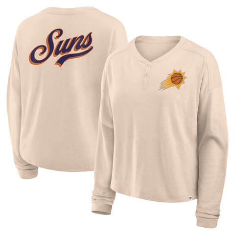 Women
s Fanatics Natural Phoenix Suns Boxed Out Drop Fashion Long Sleeve T-Shirt