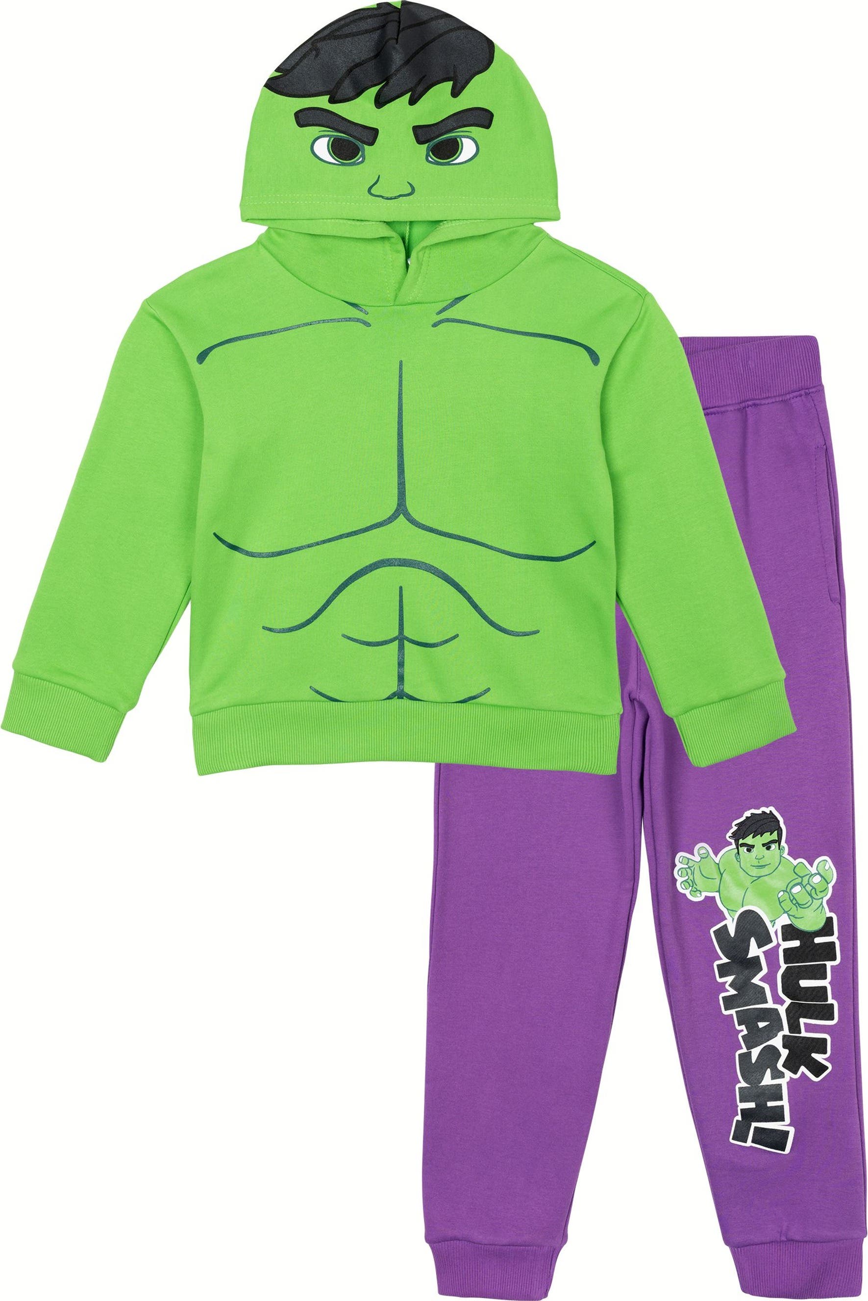 Marvel Kids'  Spidey And His Amazing Friends Fleece Hoodie And Pants Set In Green
