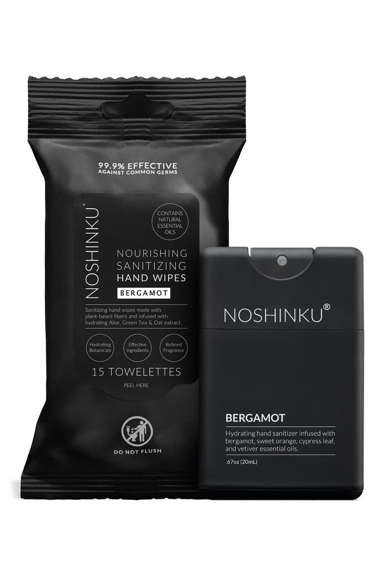 Bergamot Sanitizing Hand Wipes & Spray Set (Nordstrom Exclusive), Main, color, BERGAMOT