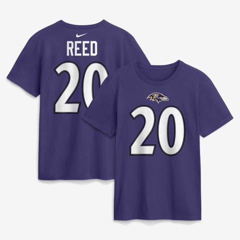 Men's Nike Ed Reed Purple Baltimore Ravens Retired Name & Number T-Shirt