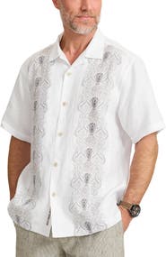 Tommy Bahama Noble Pineapple Vines Artist Linen Button-Up Shirt