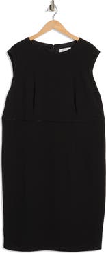 KASPER Piping Sleeveless Sheath Dress