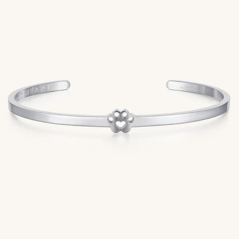 Pawprint Cuff - I Have Pawprints On My Heart bracelet