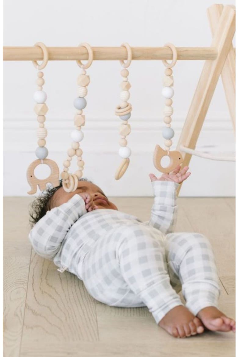 Wooden Baby Gym, Alternate, color, GRAY & WHITE