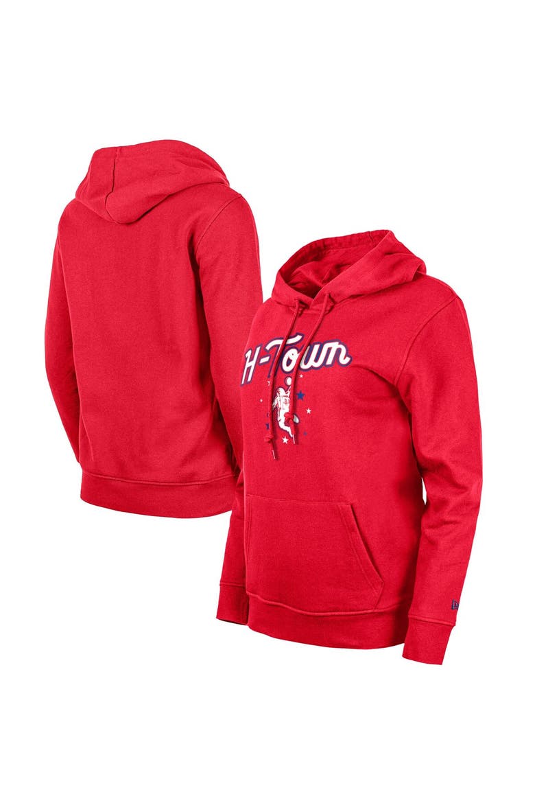 Women's New Era Red Houston Rockets 2023/24 City Edition Pullover Hoodie, Alternate, color, Red