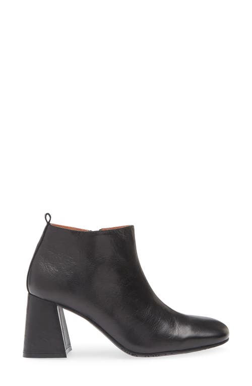 Chocolat Blu Hilla Block Heel Bootie In Black Leather