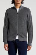 Amicale Rib Cashmere Zip Jacket