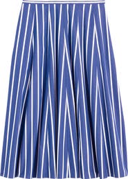 Madewell A-Line Poplin Midi Skirt
