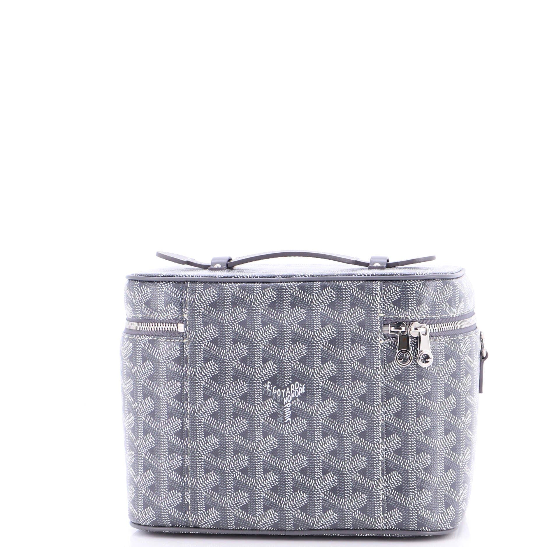 Pre-Owned Goyard Muse Vanity Case Coated Canvas, Alternate, color, Gray