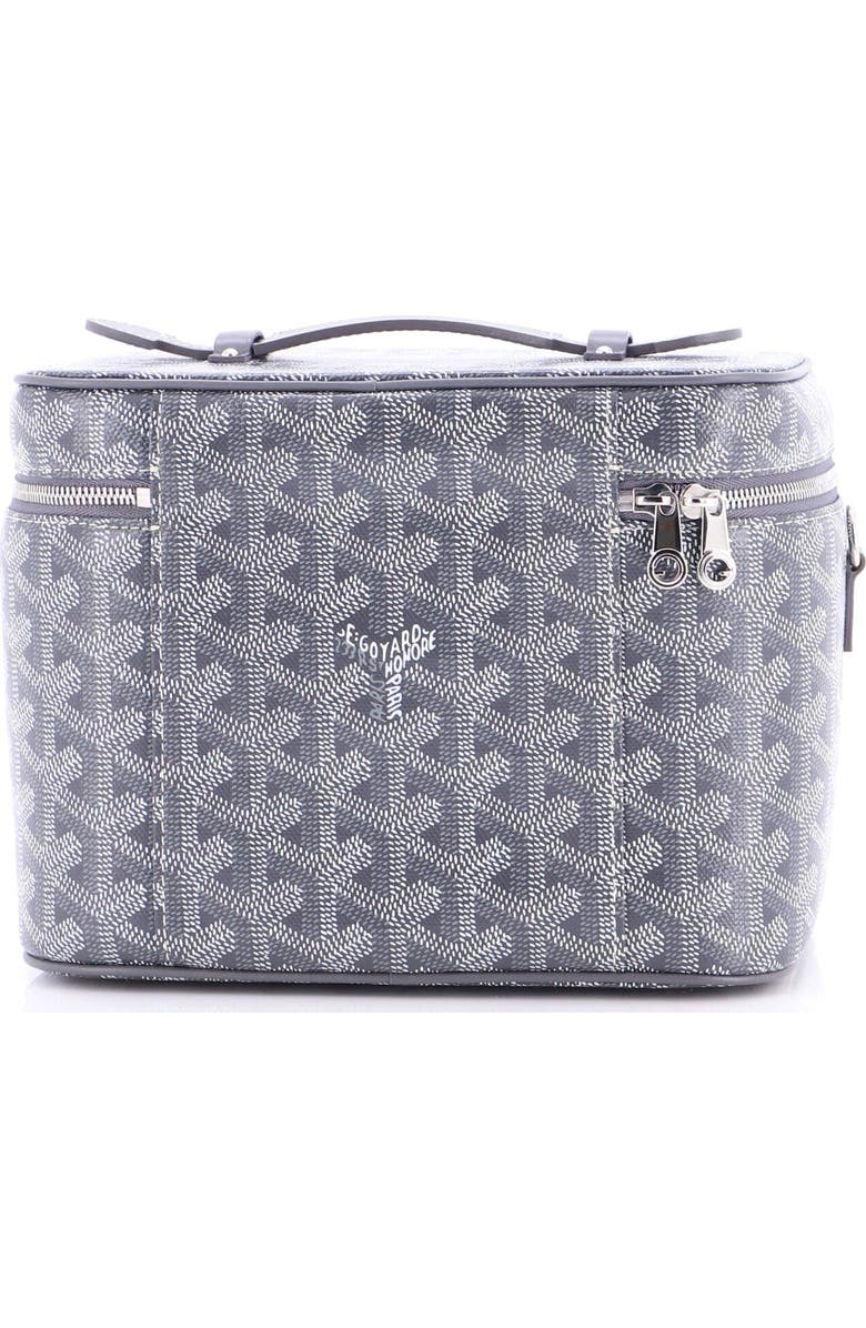 Pre-Owned Goyard Muse Vanity Case Coated Canvas, Alternate, color, Gray