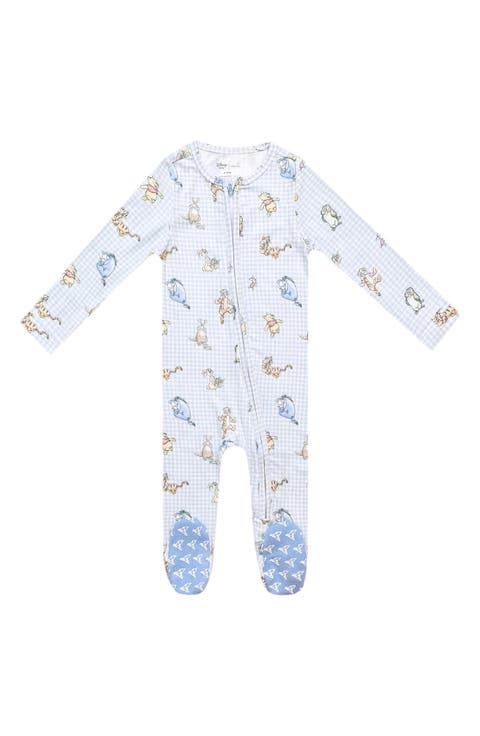 Winnie the Pooh Friends Zip-Up Footie Pajamas (Baby)