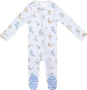 Copper Pearl Winnie the Pooh Friends Zip-Up Footie Pajamas