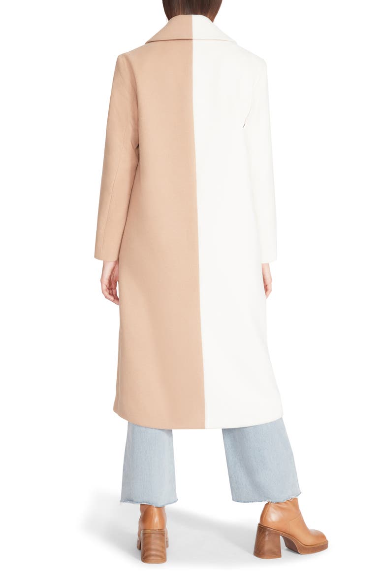 Caroline Colorblock Coat, Alternate, color, CAMEL