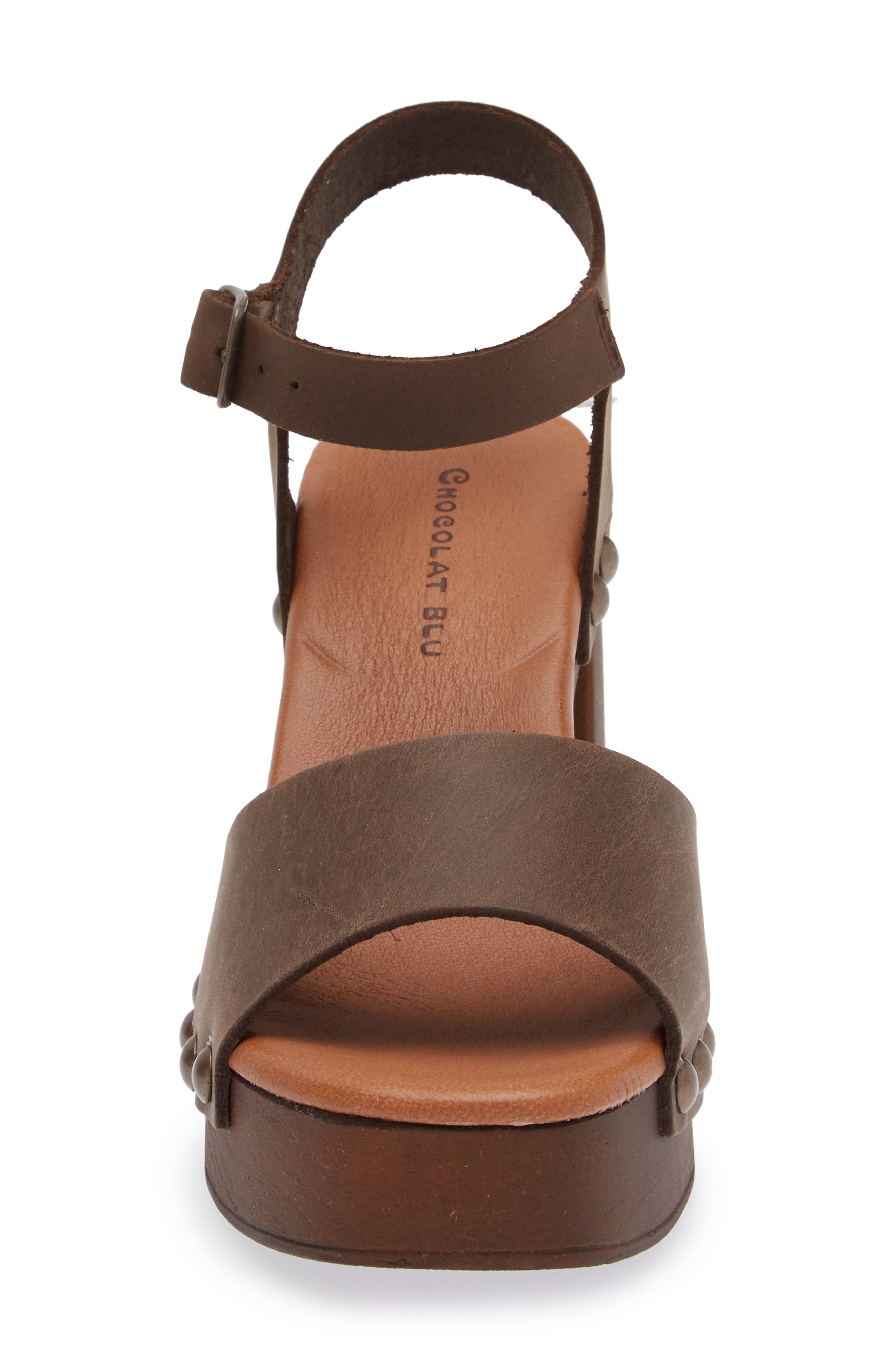 Chocolat Blu Holand Ankle Strap Platform Sandal, Alternate, color, Crazy Horse Leather