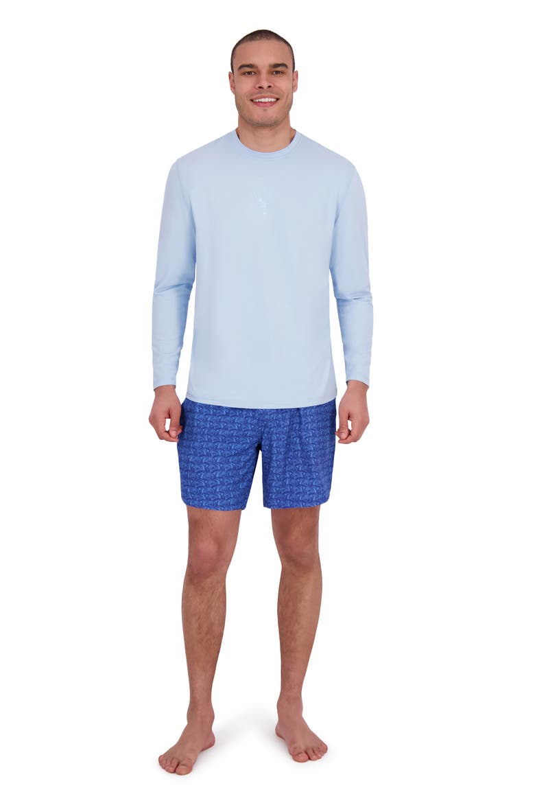 Long Sleeve Rashguard, Alternate, color, AIRY BLUE