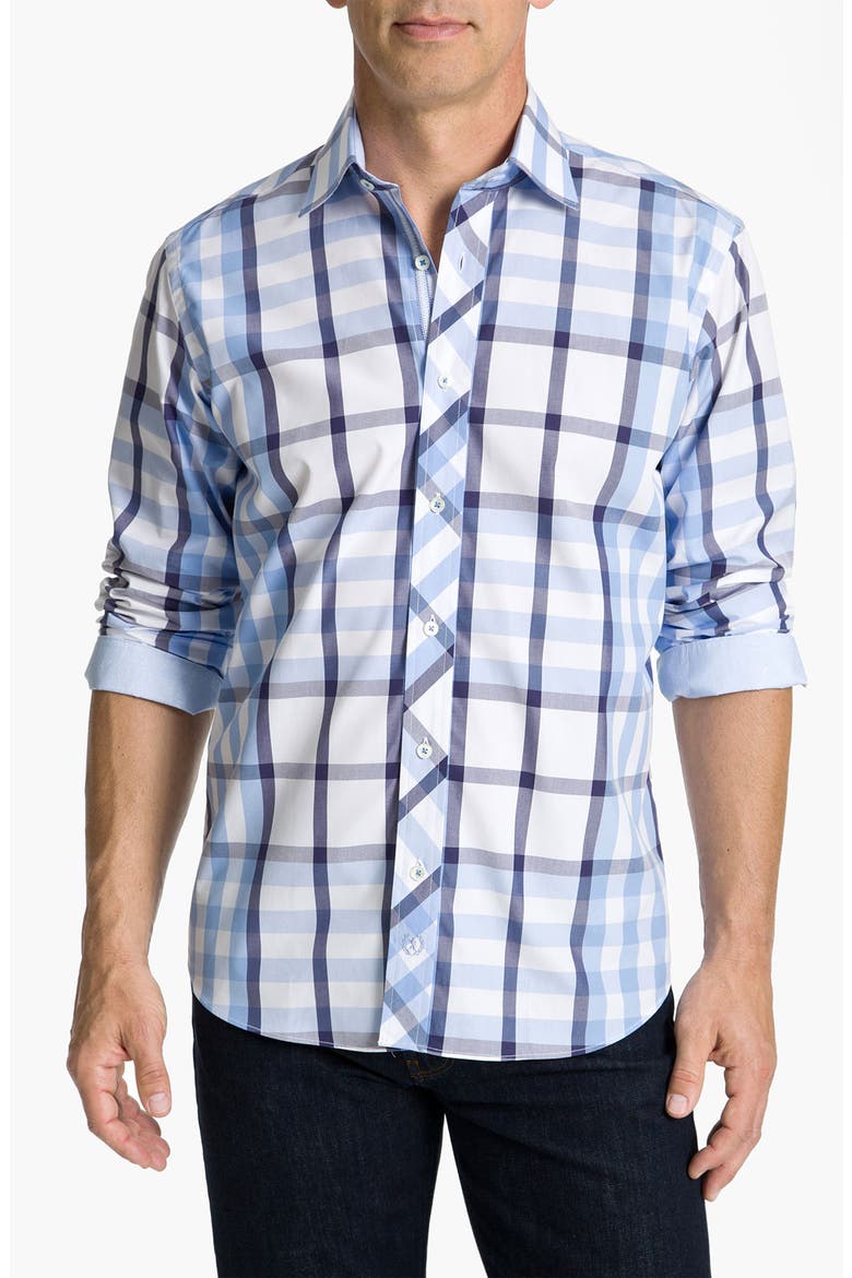 Uomo Classic Fit Sport Shirt, Main, color, SKY