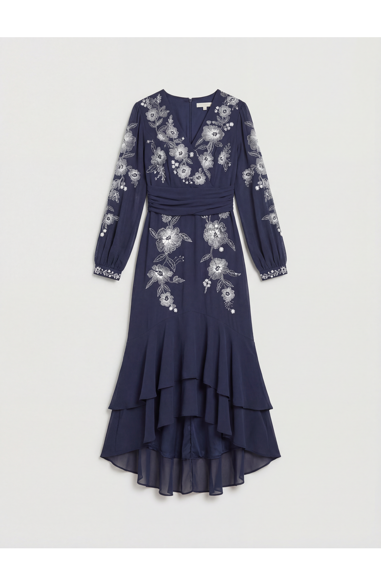 Coast Embellished High Low Maxi Dress, Alternate, color, Navy