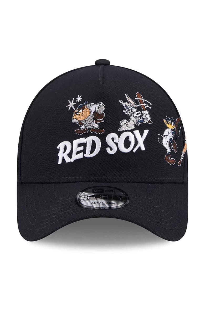 New Era Men's New Era Navy Boston Red Sox Looney Tunes A-Frame 9FORTY Adjustable Hat, Alternate, color, Navy
