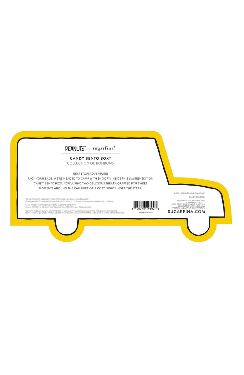 sugarfina x Peanuts 3-Piece Candy Lunchbox & 2-Piece Candy Bento Box Set, Alternate, color, 