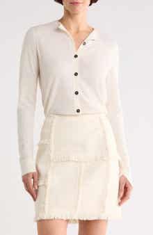Lafayette 148 New York Button Front Cardigan