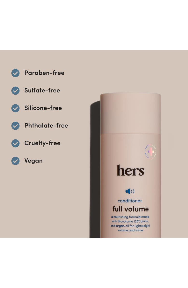 HIMS & HERS Full Volume Conditioner Moisturizing, Shine Enhancing, Citrus Spice Formula, Alternate, color, Beige