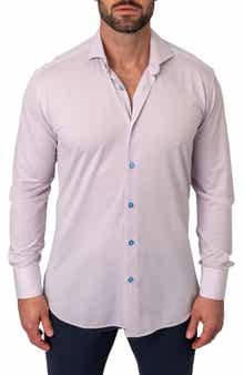 Maceoo Einstein Micropattern Stretch Contemporary Fit Button-Up Shirt