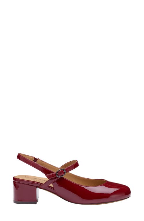 Johnston & Murphy Sienna Mary Jane Slingback Pump In Red
