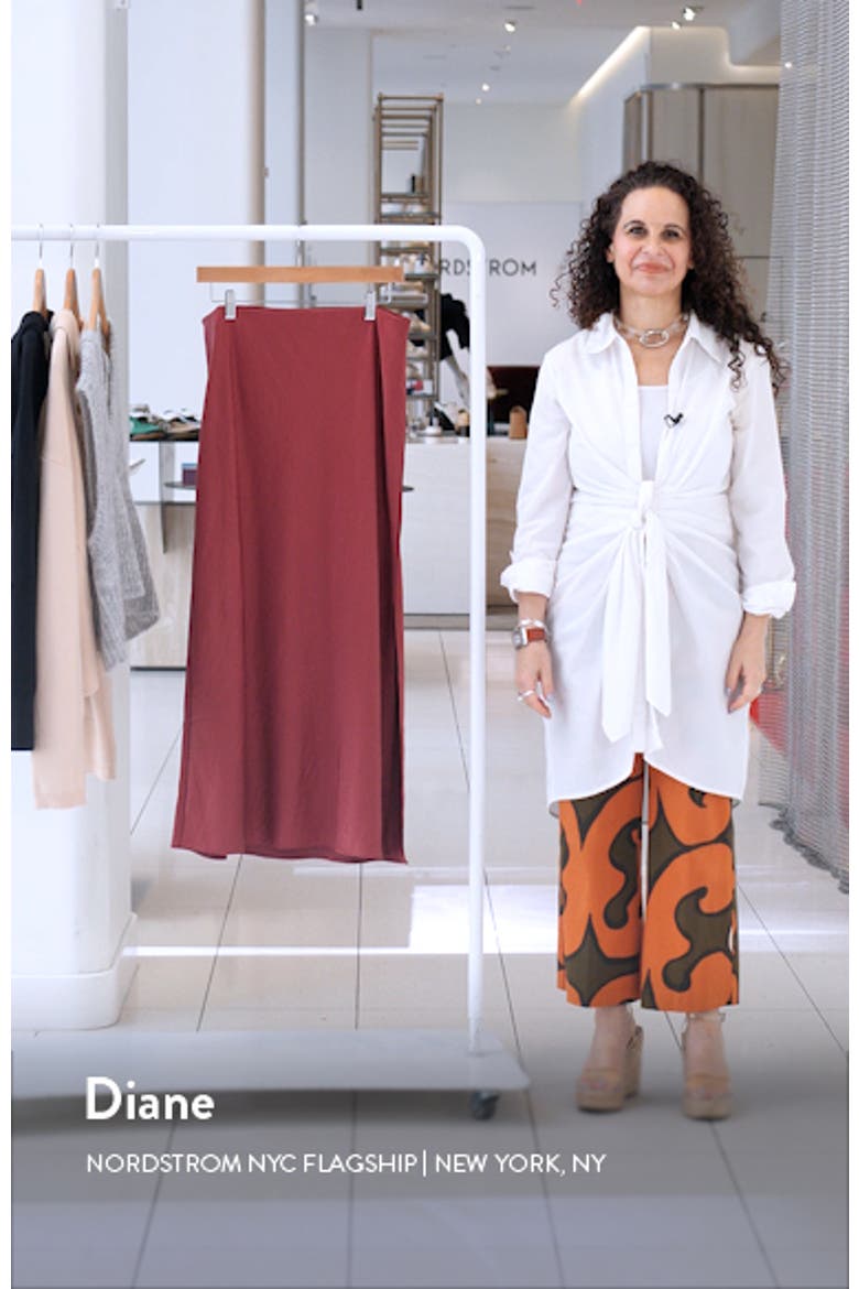 Satin Maxi Slip Skirt video