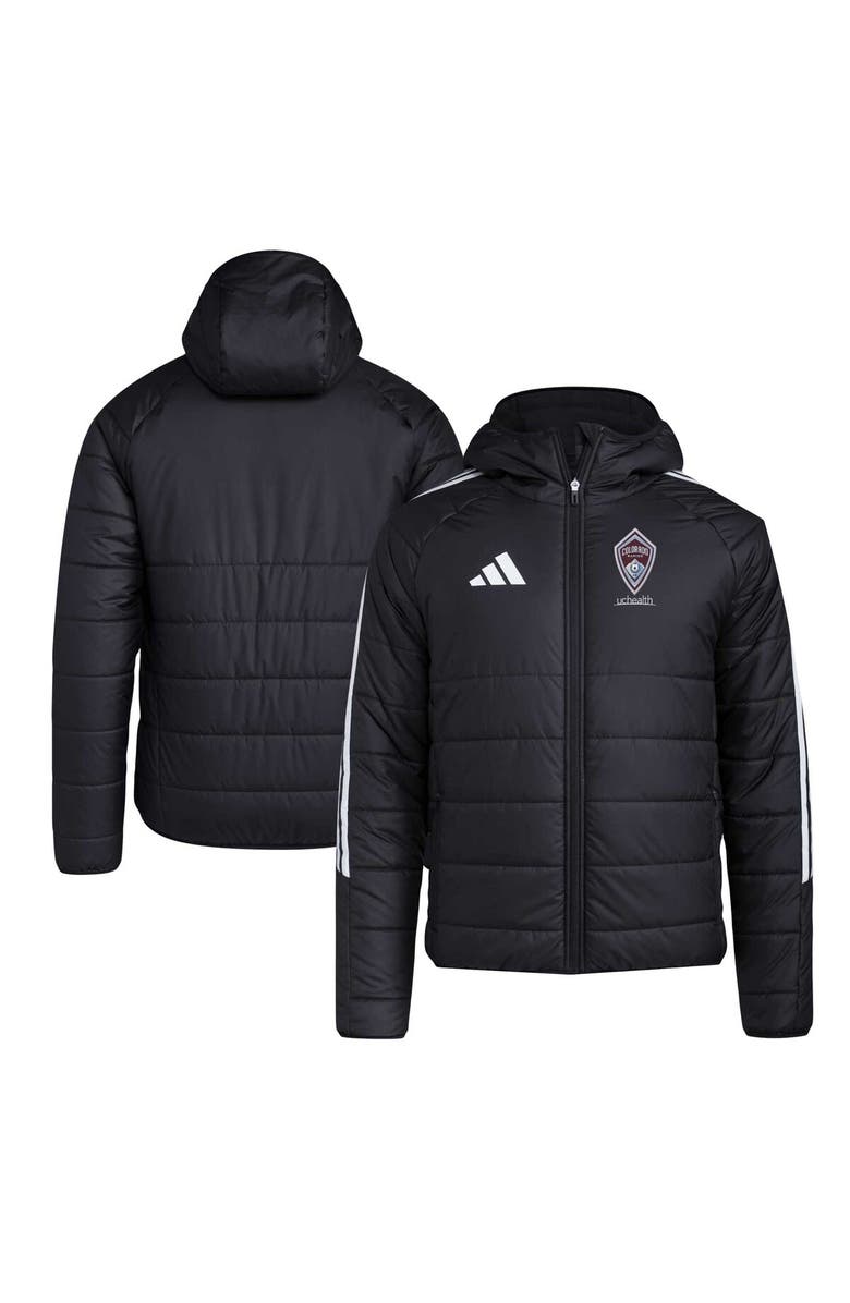adidas Men's adidas Black Colorado Rapids Tiro 24 Full-Zip Winter Hoodie Jacket, Main, color, 