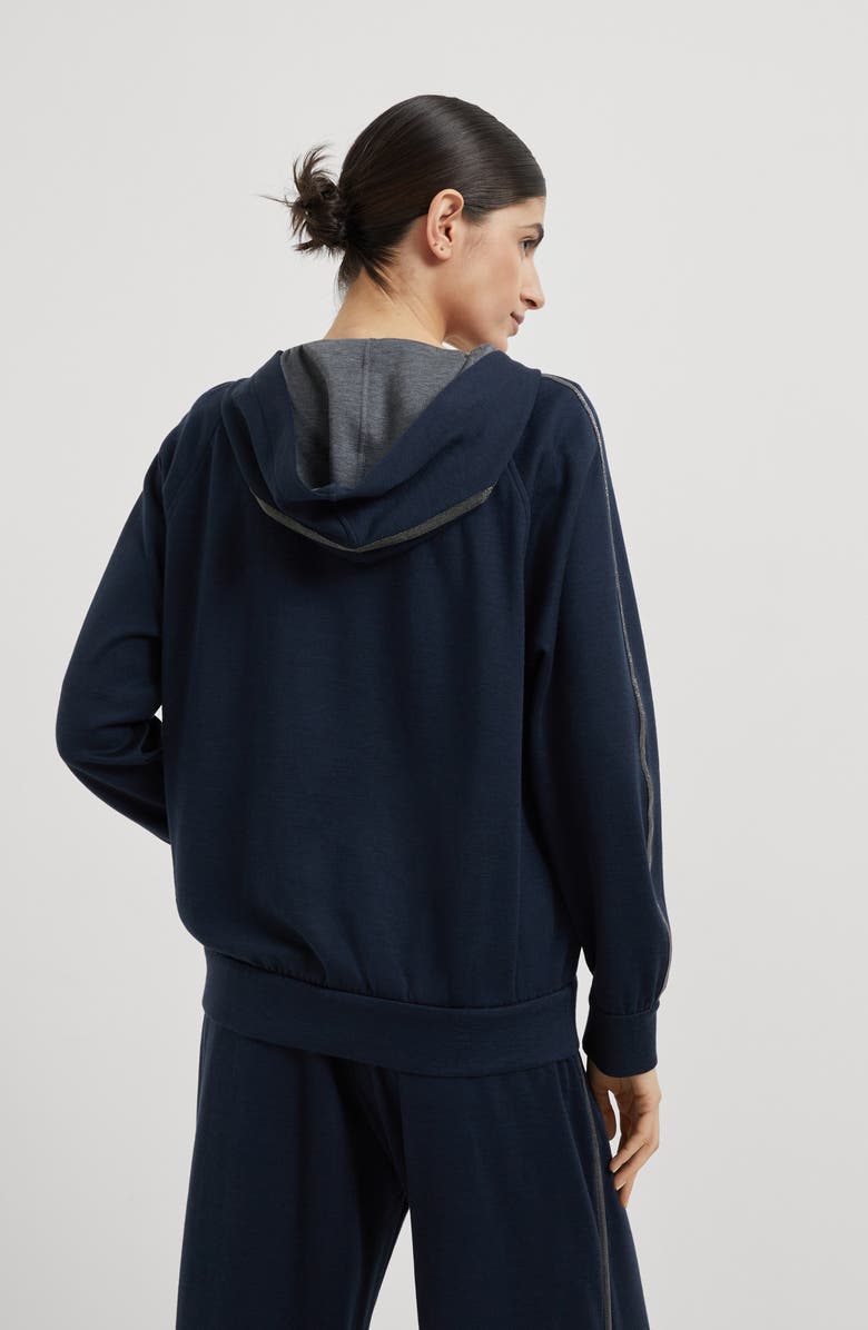 Brunello Cucinelli Interlock sweatshirt, Alternate, color, Night