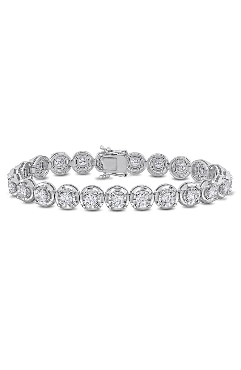 Julianna B. 4 4/5ct. t.w. Lab-Grown Diamond Tennis Bracelet 14k, Main, color,