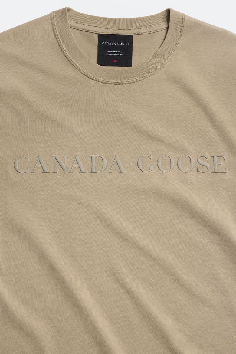 Ocra Embroidered T-Shirt, Alternate, color, Military Tan
