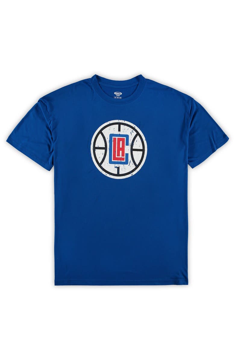 CONCEPTS SPORT Men's Concepts Sport Royal LA Clippers Big & Tall Ethos T-Shirt and Pants Sleep Set, Alternate, color,