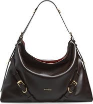 Givenchy Large Voyou Suede Shoulder Bag
