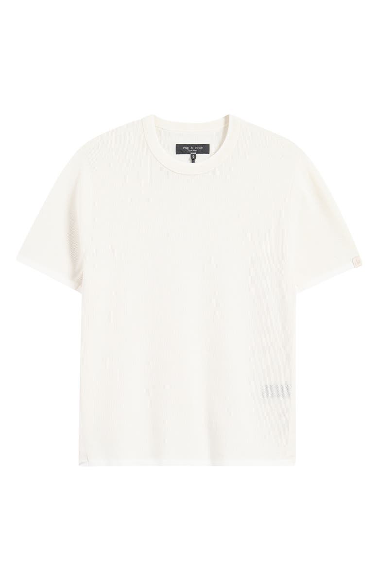 rag & bone Harvey Ringer Cotton Blend Mesh T-Shirt, Alternate, color, White