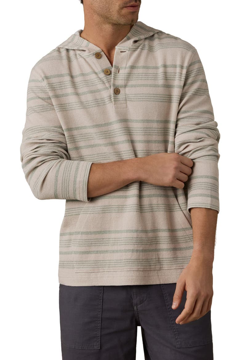 Oasis Organic Cotton Hoodie, Main, color, SAGE BEACH STRIPE
