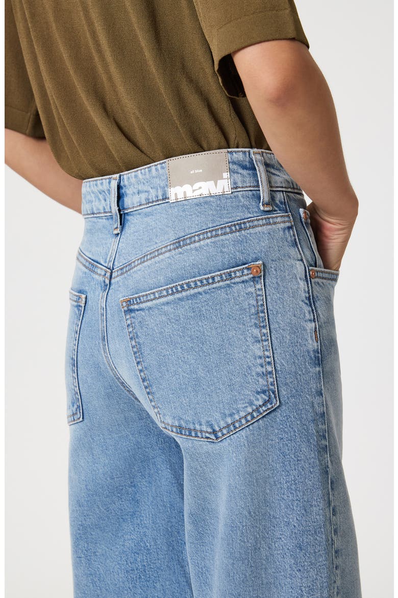 Nica High Waist Barrel Leg Jeans, Alternate, color, LIGHT BRUSHED CLASSIC BLUE