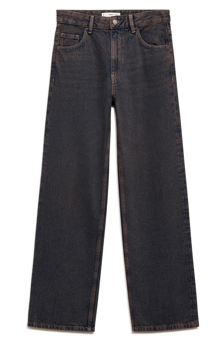 MANGO Mid Rise Relaxed Straight Leg Jeans, Alternate, color, 