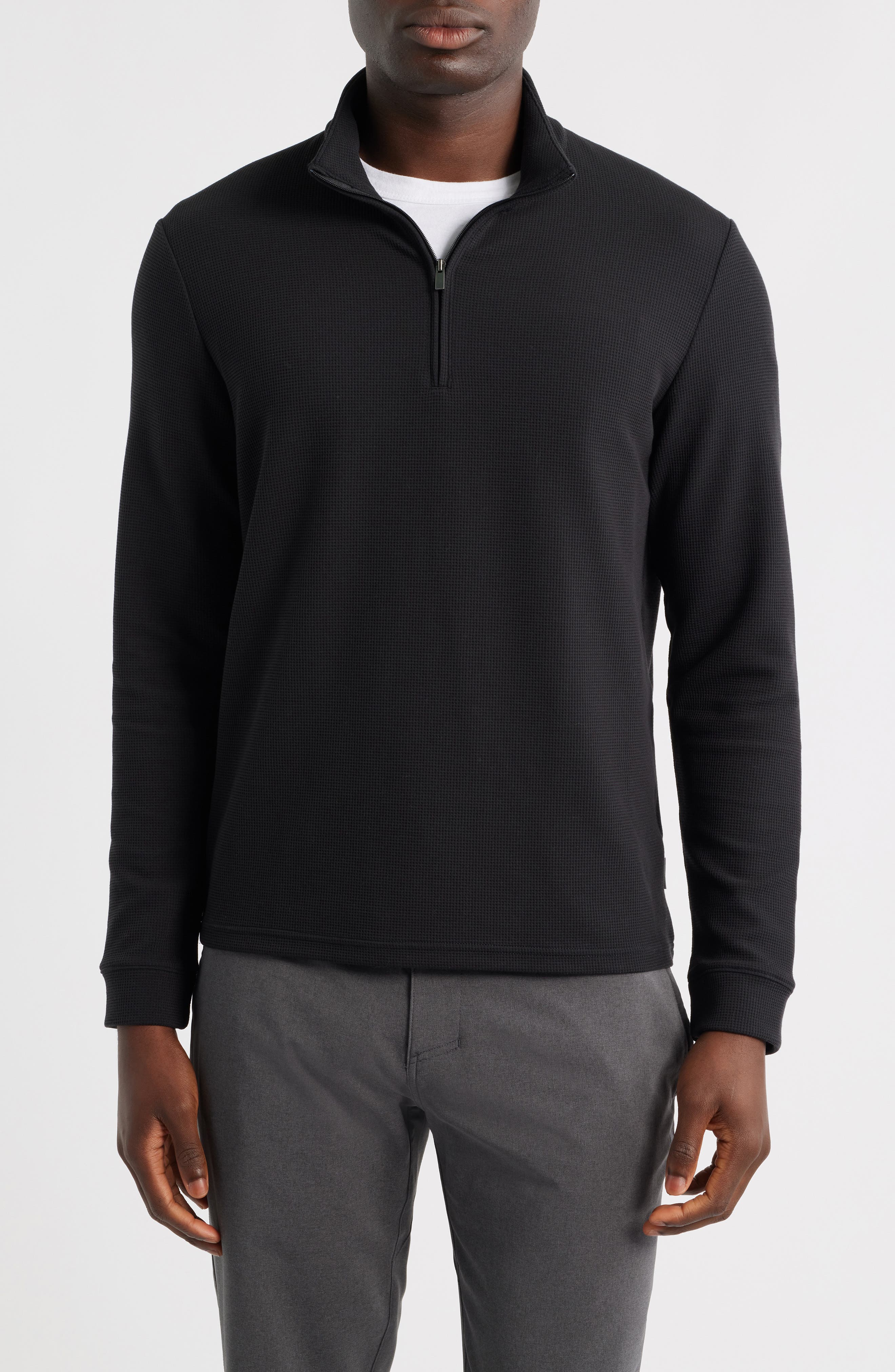 Waffle Quarter Zip Pullover