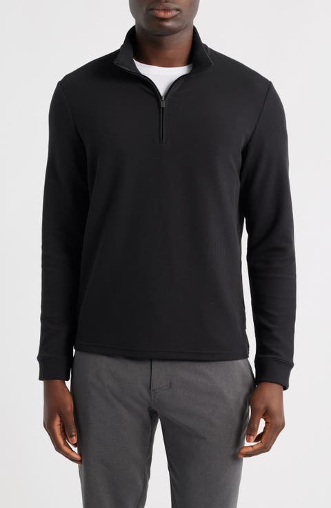 Waffle Quarter Zip Pullover